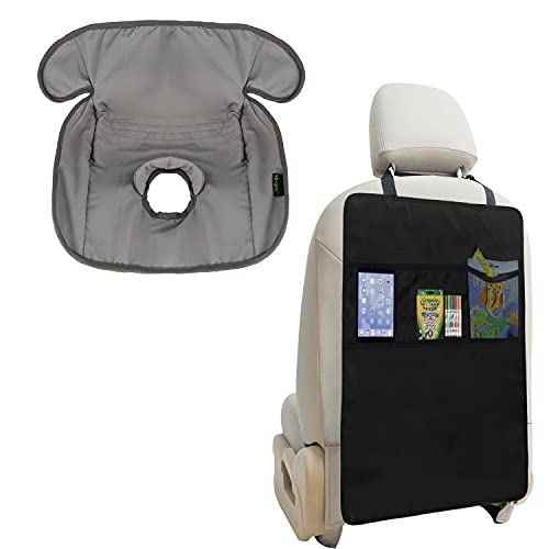 Lebogner Child Car Seat Saver Waterproof Liner & Kick Mat Auto Seat Back Protectors + 3 Organizer Pockets #TOP27