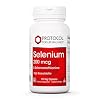 Protocol for Life Balance Selenium 200mcg - Immune Support, Thyroid & Prostate Health* - Selenium Supplements - Vegetarian, Kosher & Halal - 90 Veg Caps