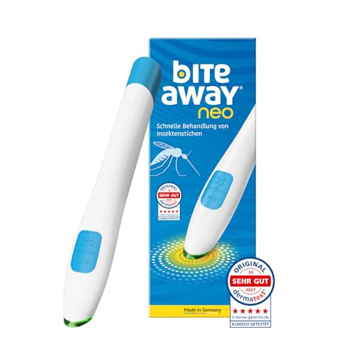 bite away neo, der Original Stichheiler mit LED-Ring, Mückenstich elektro Stichheiler, der Insektenstichheiler, elektronischer Stichheiler, ersetzt nicht den Mückenschutz