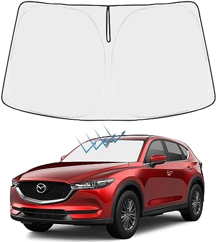 Proadsy Front Windshield Sun Shade Foldable Sunshade Protector Sun Visor Custom Fit 2020-2025 CX-30 CX30 SUV Accessories 2025 Upgrade