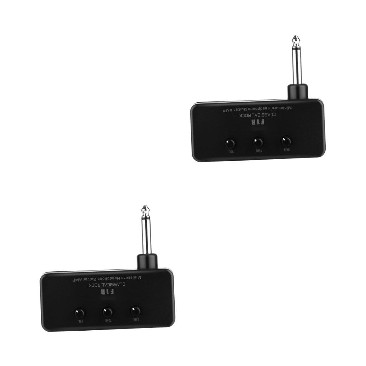 BESTonZON 2 Juegos De Amplificador De Auriculares De Bajo Mini Enchufe Amplificador De Guitarra Bolsillo De Plástico Y Aluminio Amplificador De Auriculares Para Guitarra Altavoz