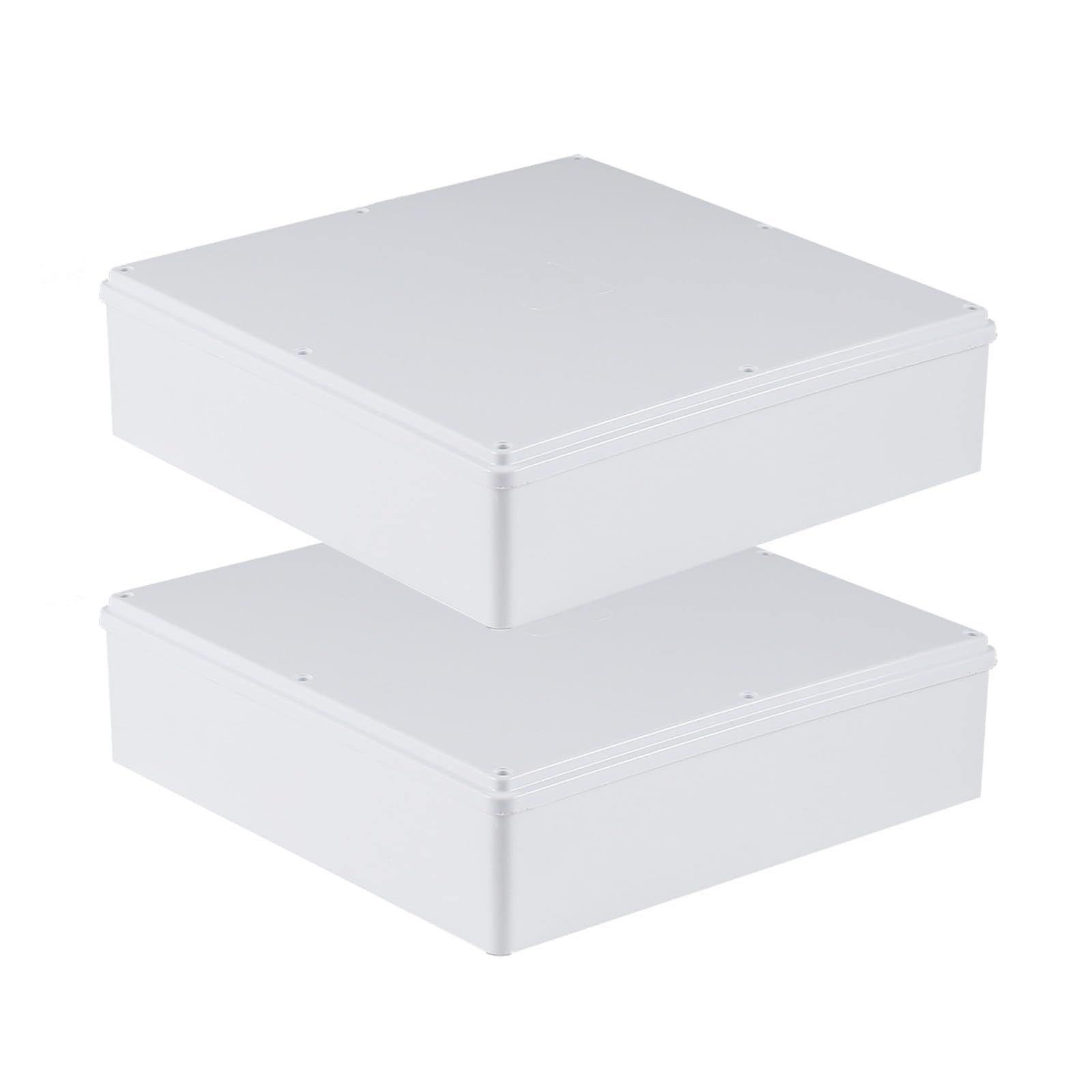 Photo 1 of 2 Pack 12" x 12" x 3" PVC Plastic Dustproof Waterproof Box IP65 Junction Boxes Project Junction Conduit Box for Electrical Enclosure