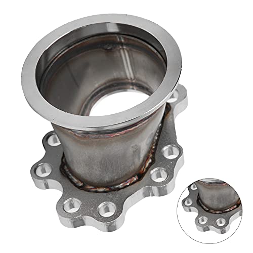 Brida adaptador turbo de acero inoxidable con 8 tornillos para Garrett GT25 T28 7