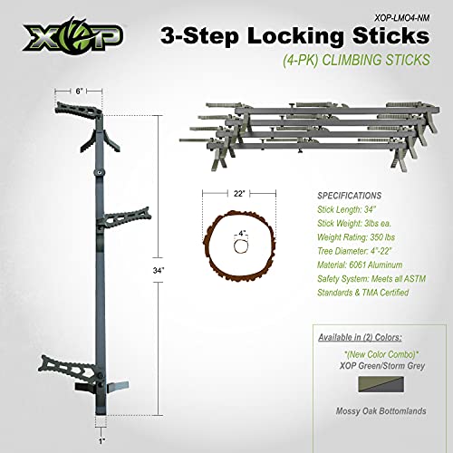 XOPXTREME OUTDOOR PRODUCTS New 2021 Aluminum Climbing Sticks for