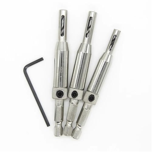 Foret auto-centrant en acier HSS anti-déviation avec embout hexagonal pour pose de charnières - 5