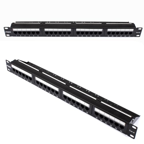 Patch panel rack 1U Cat 6A UTP Lapara con terminación IDC modelo LA-4010203