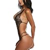 Mujer-Ropa-de-Dormir-Conjunto-Sexy-Transparente-Atractiva-Lingerie-Escotado-por-Detras-Lace-Lenceria-Erotica-Babydoll-Ropa-Interior