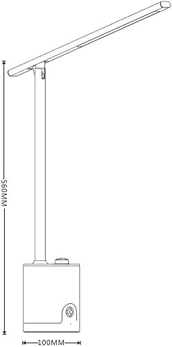 Miniatura 6 de TEMBR Desk lamp Dimmable Folding Table Lamp - USB Charging Port,Rechargeable,Infrared Sensor Switch Light,Knob Stepless Dimming,LED Flexible Table