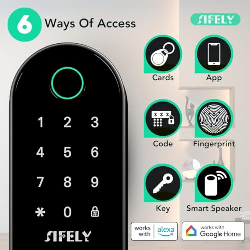 Smart Biometric Front Door Lock with Camera