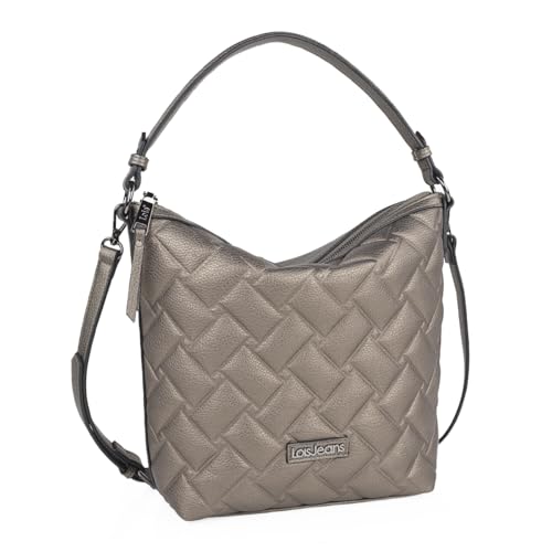Lois - Bolso Mujer Grande Tipo Shopper Elegante Bolso Hombro Mujer Tote Espacioso Casual Bandolera Mujer Grande Alta Capacidad De Hombro Señora Estilo Moderno Diseñado, Plata oscuro