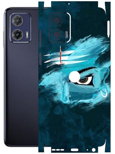 Image of AtOdds - Full Body Back Screen Guard Protector Film - Lamination Wrap Skin Sticker Compatible with Moto G73 (5G) | Scratchproof Matte Finish (Mahadev)