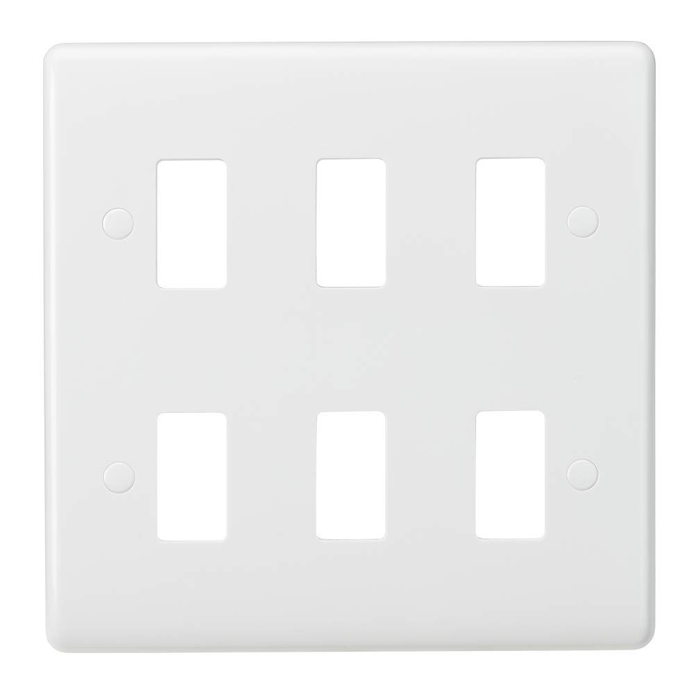 Curved edge 12G grid faceplate