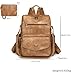 YALIZHNA Womens Backpack Purse Fashion Pu Leather Anti-theft Large Travel Backpack Ladies Shoulder Bags Satchel Handbag (Coffee)