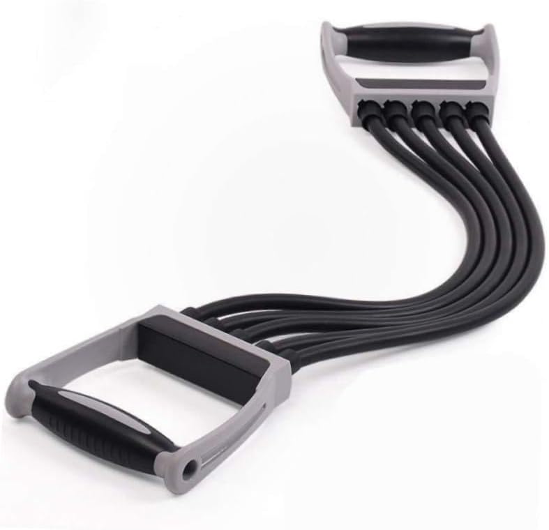 1Pc Fitness Rope Chest Expander Resistance Training Equipment for Arm and Chest Strengthening Ergonomic Grip for Comfortable Home Workouts