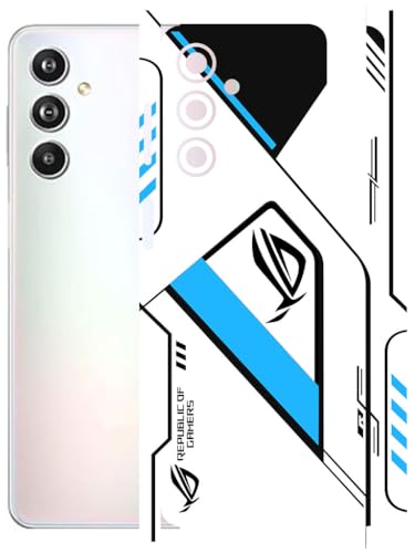 Image of AtOdds - Full Body Back Screen Guard Protector Film - Lamination Wrap Skin Sticker Compatible with Samsung Galaxy F54 (5G) | Scratchproof Matte Finish (RogBlue)