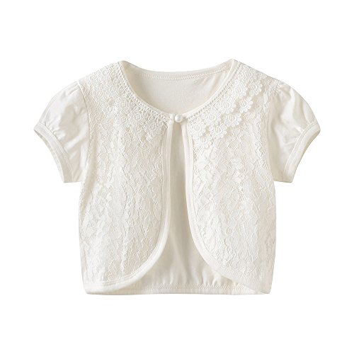 Image of CHENXIN Girl Shrugs Knit Long /Short Sleeve Lace Bolero Cardigan Shrug