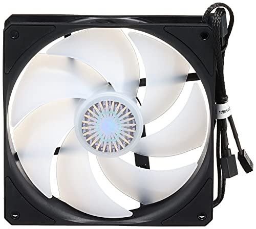 Cooler Master SickleFlow 140 ARGB - Ventilateur de Boîtier PC & Refroidissemnt 140 mm, Compatible Carte Mère RGB Adressable, Pales Translucides, 67 CFM, 2,25 mmH2O, 10 à 27 dBA - ARGB