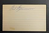 Freddie Fitzsimmons (d.1979) Giants Dodgers Autographed Signed 3x5 Index Card