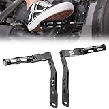 KEMIMOTO Motorcycle Highway Pegs Adjustable Foot Pegs Mount Kit Compatible with Sportster Dyna Models with Mid-Controls