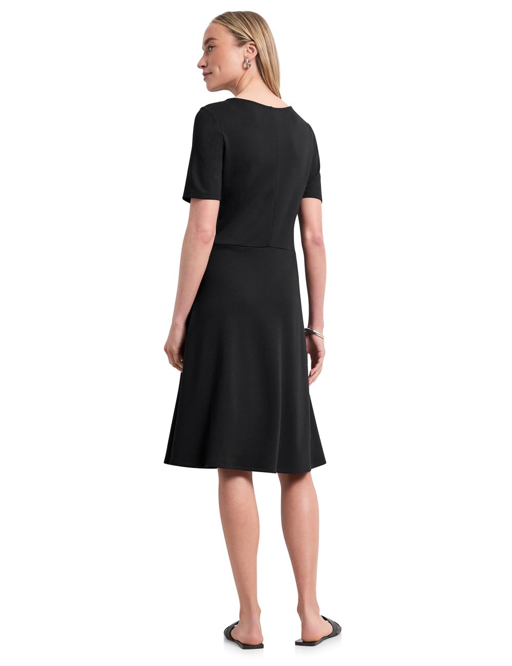 Street One Damen 1409496 Knielanges Kleid aus Jersey mit Kurzarm (1er Pack)