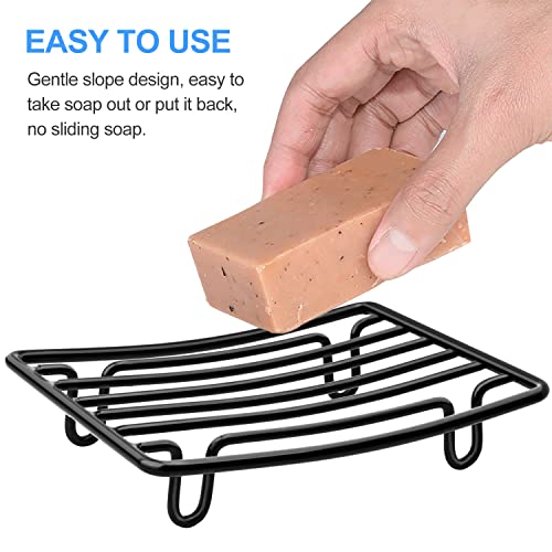 Guukar Bar Soap Dish Holder For Shower Bathroom Stainless Steel Rust Proof Self Draining, Black-1 Pack #TOP3