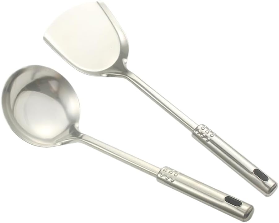 Stainless Steel Kitchen Cooking Spatula Spoon Set Kitchenware Frying Porridge