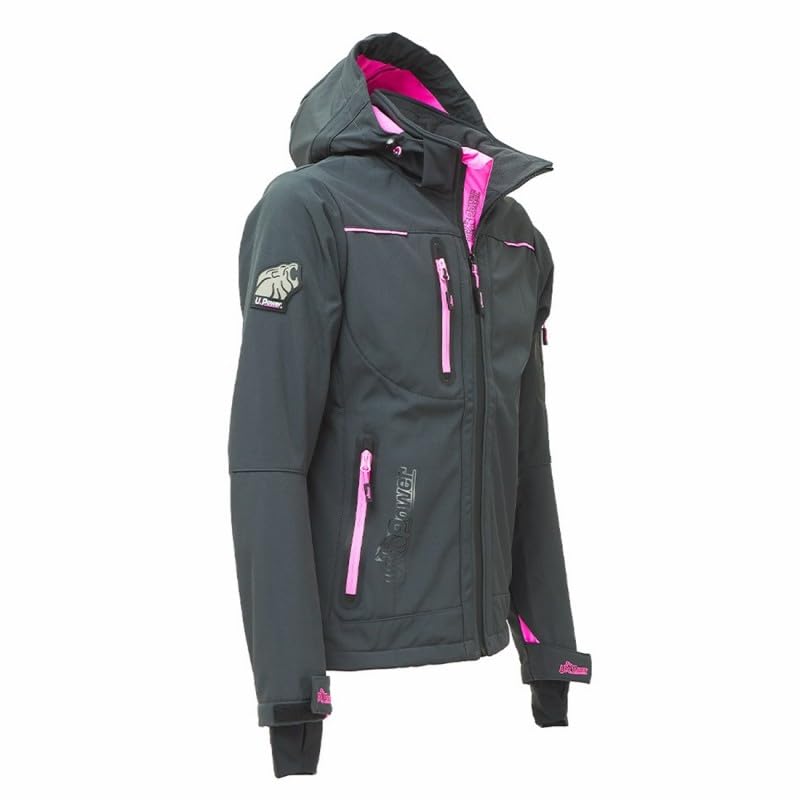 Veste Softshell de travail pour femmes U-Power blouson gris violet SPACE