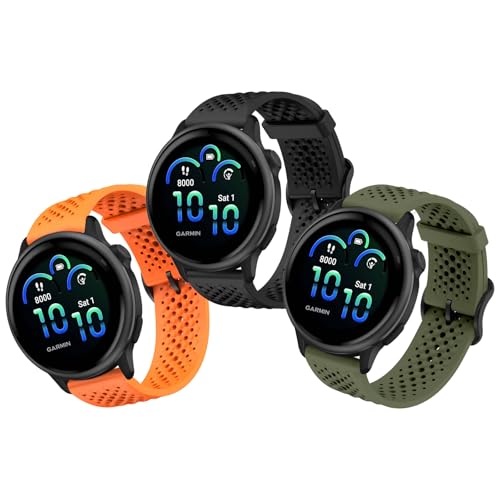 OUTPUTBT �V���R���u���X���b�g 20mm Garmin Forerunner 55/158/165/245/645 Music/Vivoactive 6/5/3/Venu 2 Plus/Venu Sq/Sq Music/Sq 2/Vivomove 