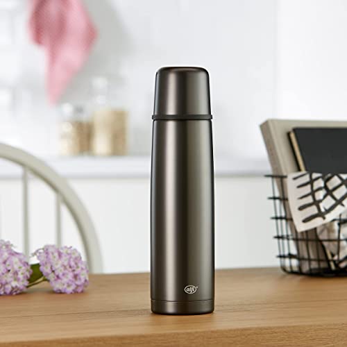Foto von alfi ISOTHERM PERFECT AV Thermosflasche 1,00 l, 24 h heiß, cool grey mat