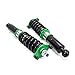 Rev9 R9-HS2-017_3 Hyper-Street II Coilover Suspension Lowering Kit, Mono-Tube Shock w/ 32 Click Rebound Setting, Full Length Adjustable, compatible with Eagle Talon (FJ24) 1995-98