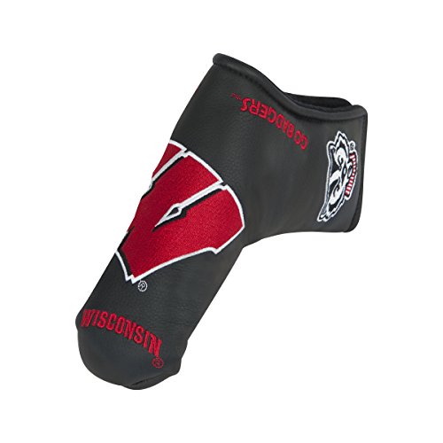 Team Effort Wisconsin Badgers Black Blade Putter Cover