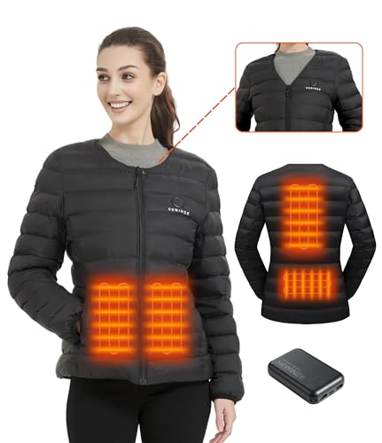 HEWINZE Women's Heated Jacket with Battery Pack 10000mAh