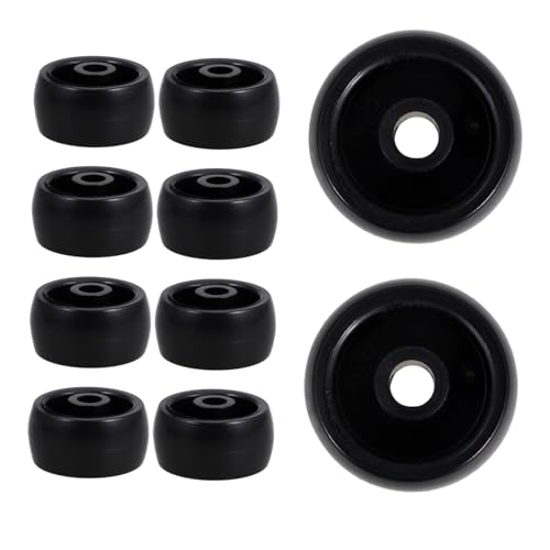 Abaodam 10stücke Teiliges Kunststoff Lenkrollen Für Bürostühle Und Einkaufswagen Geräuscharm Langlebig Vielseitig Einsetzbar Für Hartböden Und Trolleys