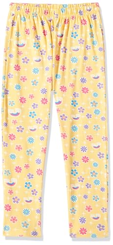 Image of T2F Girls Cotton Printed Oversized Fit Crop Top and Pant Pajama Set