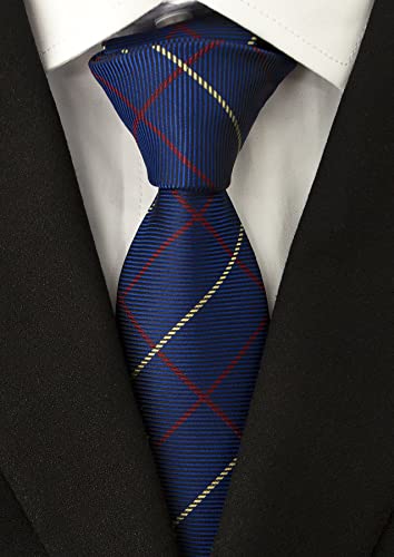 Image of Men's Necktie Classic Silk Tie Woven Jacquard Neck Ties 9 PCS