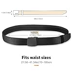 AGPTEK Travel Money Belt, Hidden Money Pouch, Anti-Theft Security Waist Wallet, Secret Compartment Money Hideaway for Business Trip Jogging Outdoor Working, Gift for Fathers Dad Men Boyfriend, Black - Image 2