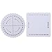 Forgun 2Pcs Round Square Kumihimo Beading Cord Disc/Disk Braiding Braided Plate DIY