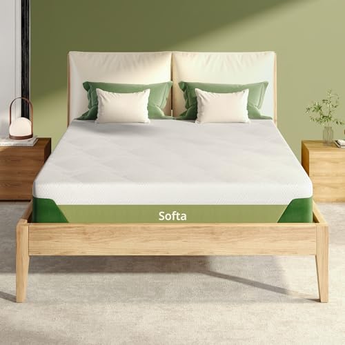 Image of Softa 10 inch Full Cooling Gel Memory Foam Mattress, Viscose from Bamboo, Medium Firm, Certi-PUR & Oeko-TEX Certified, 10-Year Warranty, Green Tea Support Foam, Washable, Mattress in a Box