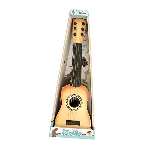 Mini Violão de Plástico Infantil Com 6 Cordas DM Toys