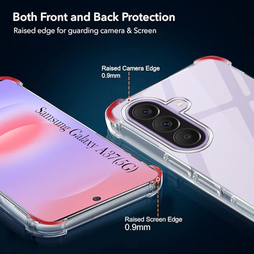 Image of Jkobi Shockproof Crystal-Clear Back Cover for Samsung Galaxy A37 5G (Anti Yellow Case | Drop & Camera Protection | Hard Polycarbonate)