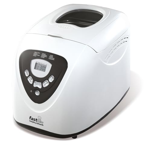 Morphy Richards Fastbake Breadmaker 12 Programmes Crust Loaf Feature Compact Multifunctional Design 13 Hour Delay Timer Keep Warm Sourdough Pizza Dough Jam Gluten Free & More