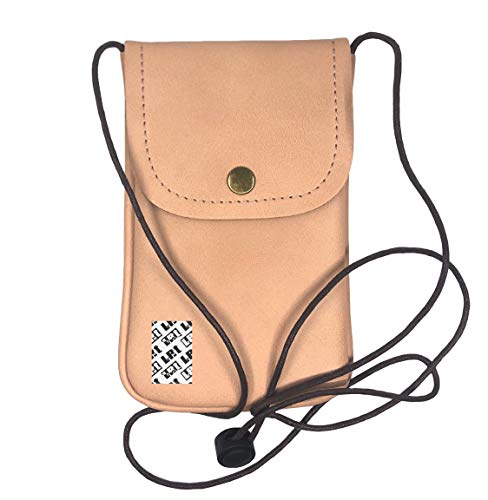 Lefright Casual Fashion Pu Leather Cellphone Neck Pouch Bag Credit Card Holder With Adjustable Sling For Iphone Xr 6S Plus Galaxy S3 S4 S5 S6 S7 Edge #TOP11