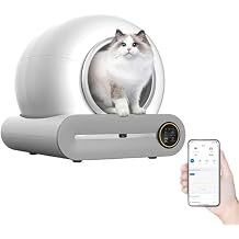 TsoLay Self-Cleaning Cat Litter Box, 65L Extra Large Capacity Smart Kitty Litter Box with App Control Smart Health Monitor Function, Odorless Anti-Pinch and Low Noise, Extra Large for Multiple Cats