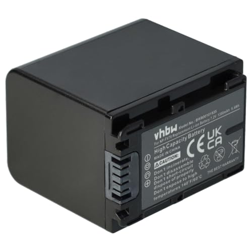 vhbw 3X batería Compatible con Sony DCR-SR200E, DCR-SR37E, DCR-SR38E cámara de vídeo (1300 mAh, 7,2 V, Li-Ion) con Chip - imagen 9