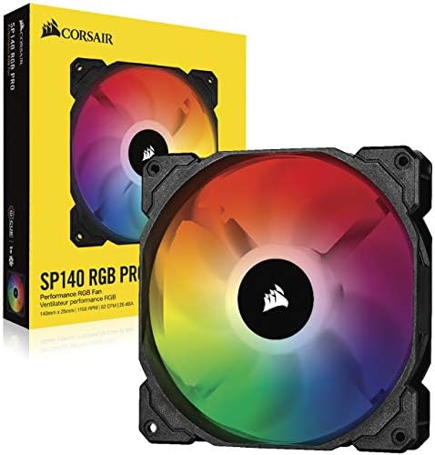 Corsair iCUE SP140 RGB PRO, RGB LED, Low-Noise, High Airflow, Case Cooling Fan (Single Pack), 140 mm
