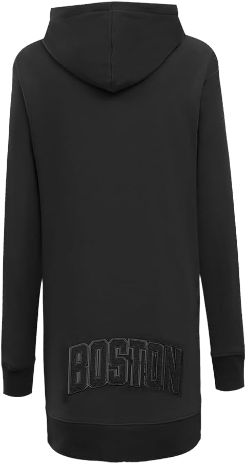 Womens NBA Classic Triple Black Hoodie Dress - Image 2
