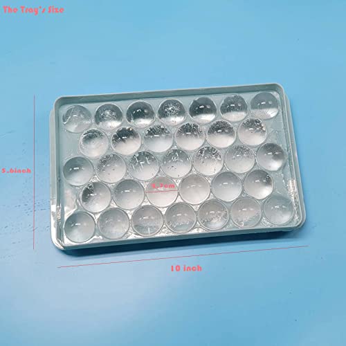 Taoqi Round Ice Cube Tray With Lid Ice Mold Ice Maker, Circle Ice Ball Cube Tray, Making 1.2In*99 Pieces Ice Balls For Chilling Drining, Beer, Coffee, For Fruit, Meat Preservation #TOP4
