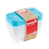 keeeper Vershoudbakjes, 5-delige set, 5 x 0,5 l, 15,5 x 10,5 x 6 cm, Fredo Fresh, doorzichting blauw