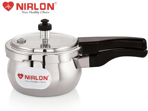Image of NIRLON Handi Aluminium Outer Lid Induction Base Pressure Cooker 1.5 Litrer (Silver)