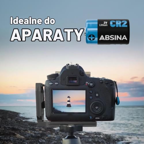 ABSINA 4 x baterie CR2 3V litowe do aparatów i wielu innych - CR 2 x szczelne i trwałe baterie - bateria CR2 3V z 800 mAh - CR2 3V bateria litowa, bateria 3 V